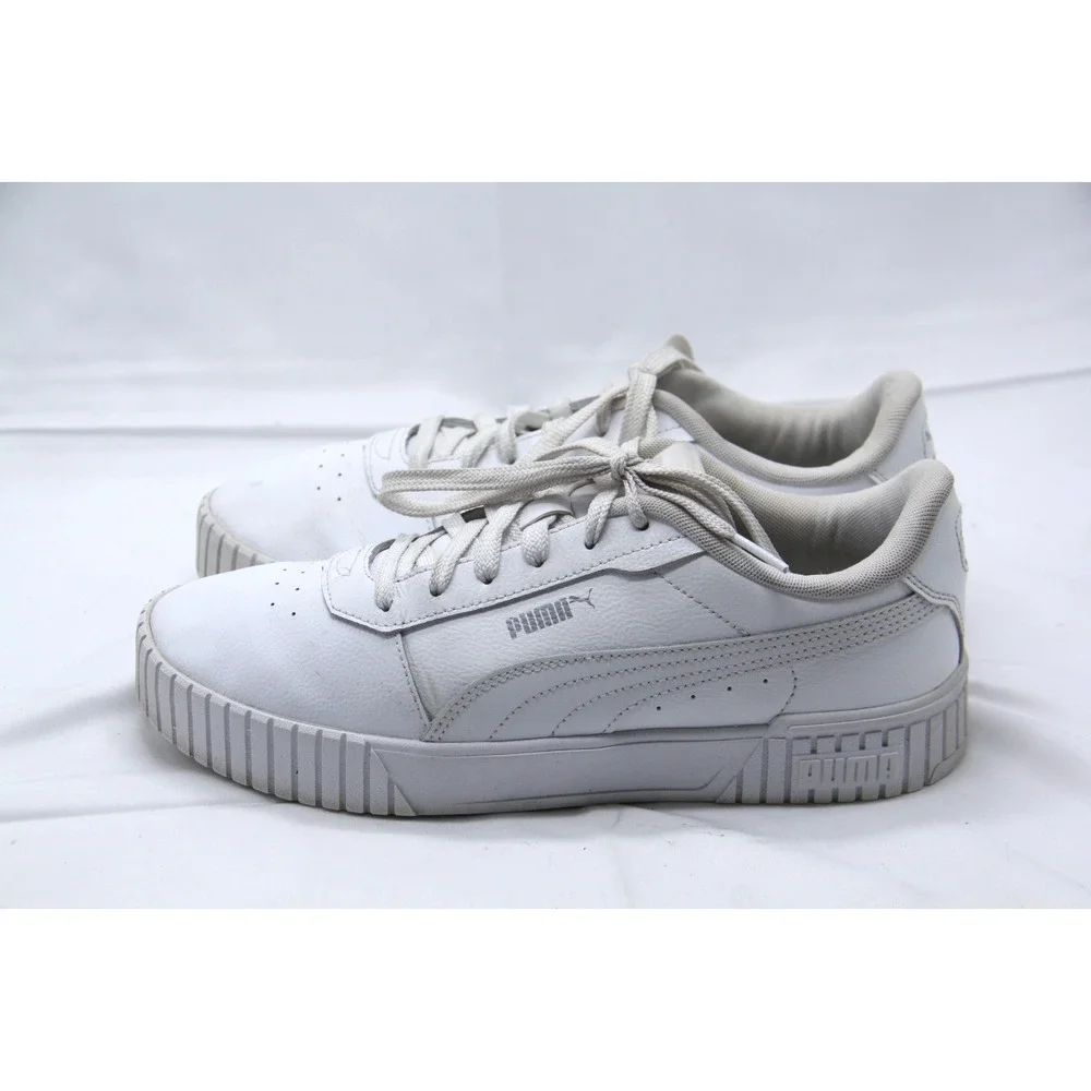 PUMA Carina 2.0 Shoes Womens Size 10.5 White Leather Casual Sneakers